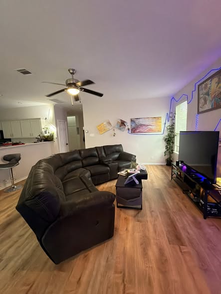 Shared living room at Healing River House